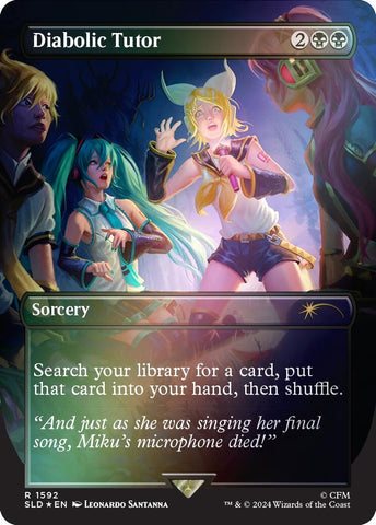 Image for Diabolic Tutor (1592) (Rainbow Foil) (1592) [Secret Lair Drop Series]