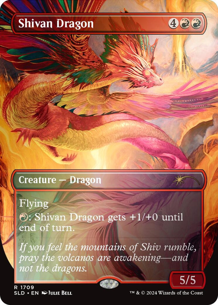 Image for Shivan Dragon (Rainbow Foil) (1709) [Secret Lair Drop Series]