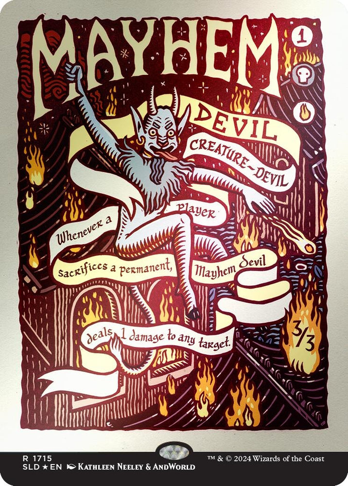 Image for Mayhem Devil (Rainbow Foil) (1715) [Secret Lair Drop Series]