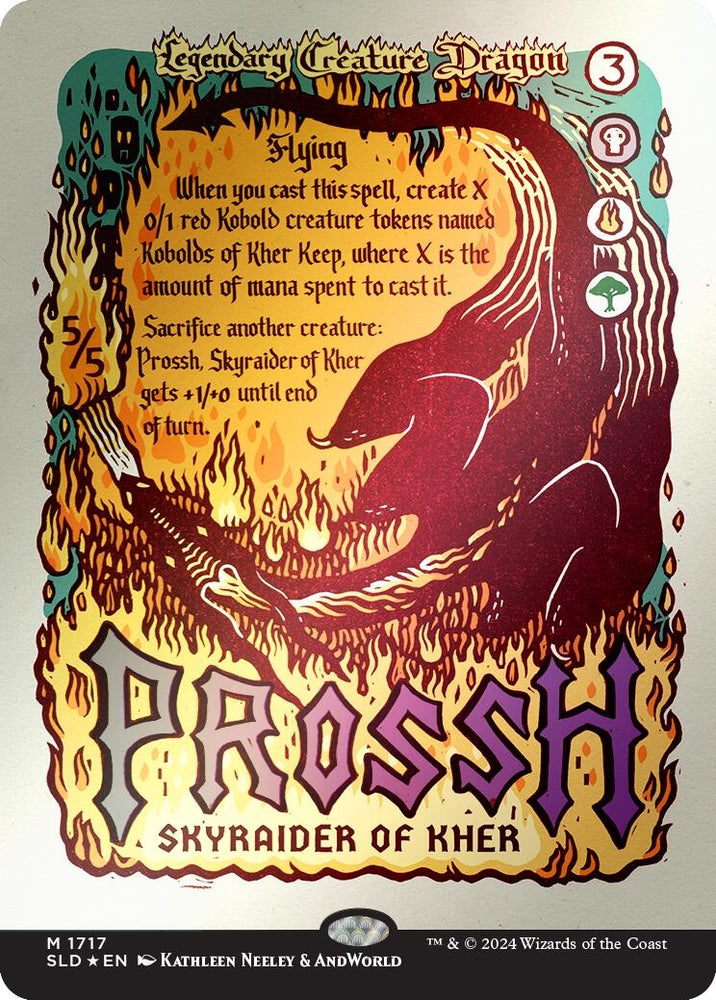 Image for Prossh, Skyraider of Kher (Rainbow Foil) (1717) [Secret Lair Drop Series]