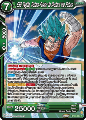 SSB Vegito, Potara-Fusion to Protect the Future (BT25-094) [Legend of the Dragon Balls]