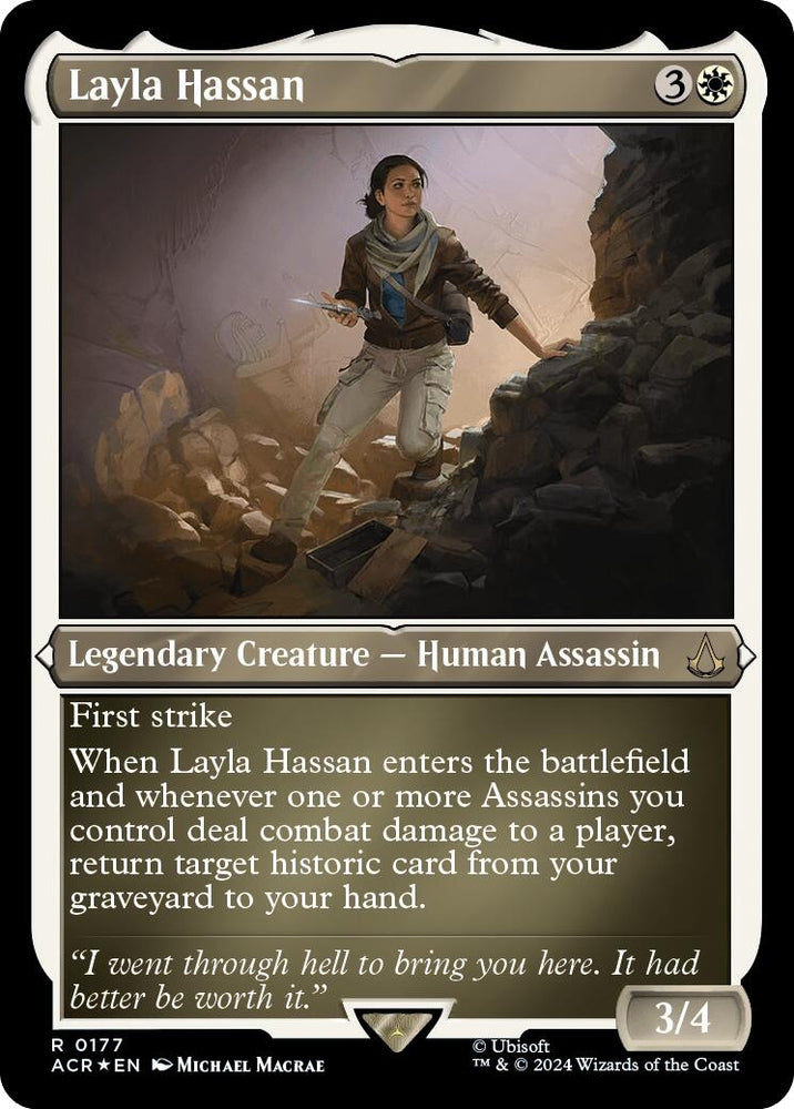 Image for Layla Hassan (Foil Etched) (177) [Universes Beyond: Assassin's Creed]