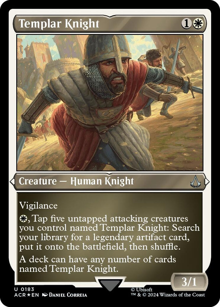 Image for Templar Knight (Foil Etched) (183) [Universes Beyond: Assassin's Creed]