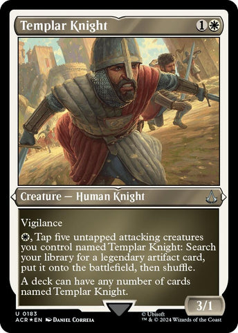 Image for Templar Knight (Foil Etched) (183) [Universes Beyond: Assassin's Creed]