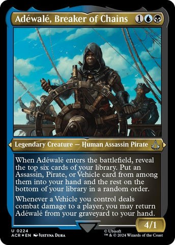 Image for Adewale, Breaker of Chains (Foil Etched) (224) [Universes Beyond: Assassin's Creed]