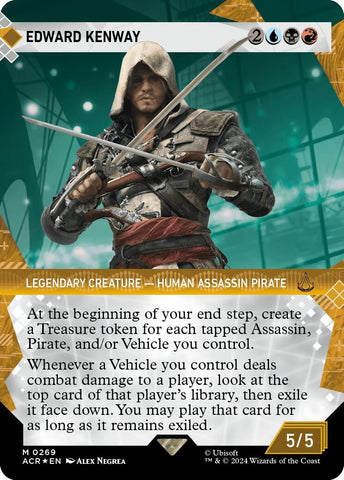 Image for Edward Kenway (Showcase) (Textured Foil) (269) [Universes Beyond: Assassin's Creed]
