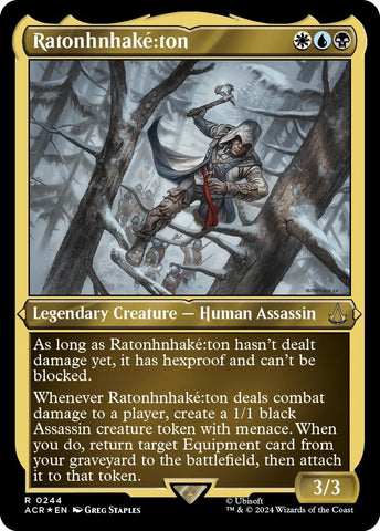 Image for Ratonhnhake:ton (Foil Etched) (244) [Universes Beyond: Assassin's Creed]