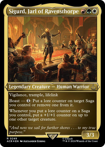 Image for Sigurd, Jarl of Ravensthorpe (Foil Etched) (249) [Universes Beyond: Assassin's Creed]