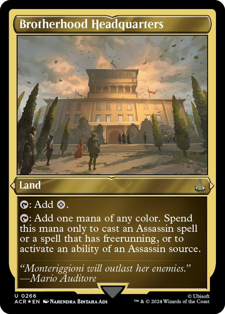 Image for Brotherhood Headquarters (Foil Etched) (266) [Universes Beyond: Assassin's Creed]