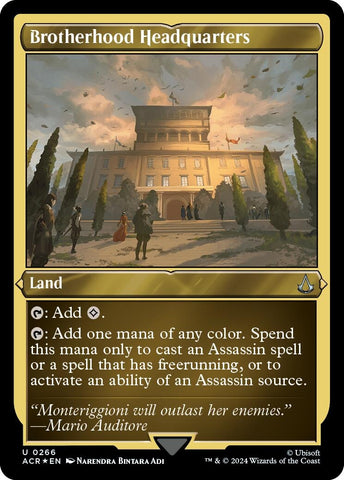 Image for Brotherhood Headquarters (Foil Etched) (266) [Universes Beyond: Assassin's Creed]