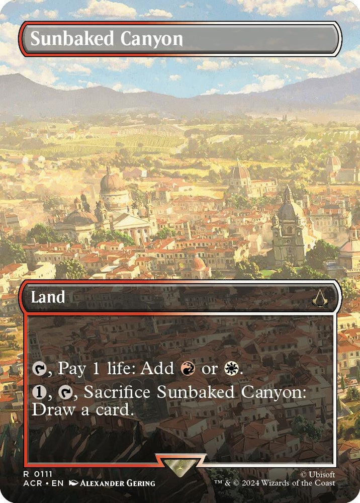 Image for Sunbaked Canyon (Borderless) (111) [Universes Beyond: Assassin's Creed]