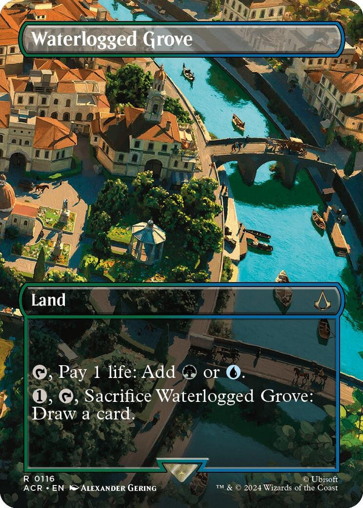 Image for Waterlogged Grove (Borderless) (116) [Universes Beyond: Assassin's Creed]