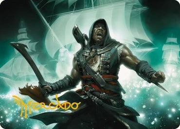 Image for Adewale, Breaker of Chains Art Card (Gold-Stamped Signature) (14) [Art Series: Universes Beyond: Assassin's Creed]