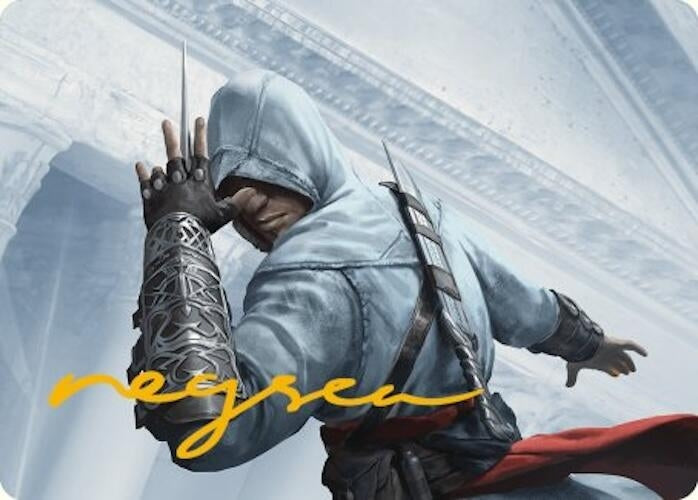 Image for Altair Ibn-La'Ahad Art Card (Gold-Stamped Signature) (15) [Art Series: Universes Beyond: Assassin's Creed]