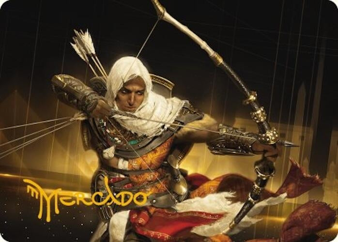 Image for Bayek of Siwa Art Card (Gold-Stamped Signature) (16) [Art Series: Universes Beyond: Assassin's Creed]