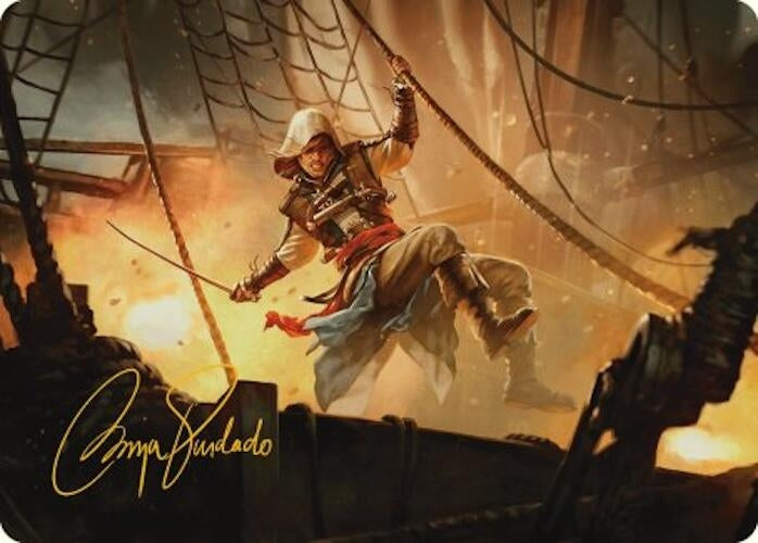Image for Edward Kenway Art Card (Gold-Stamped Signature) (5) [Art Series: Universes Beyond: Assassin's Creed]