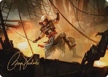 Image for Edward Kenway Art Card (Gold-Stamped Signature) (5) [Art Series: Universes Beyond: Assassin's Creed]