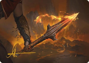 Image for The Spear of Leonidas Art Card (Gold-Stamped Signature) (4) [Art Series: Universes Beyond: Assassin's Creed]