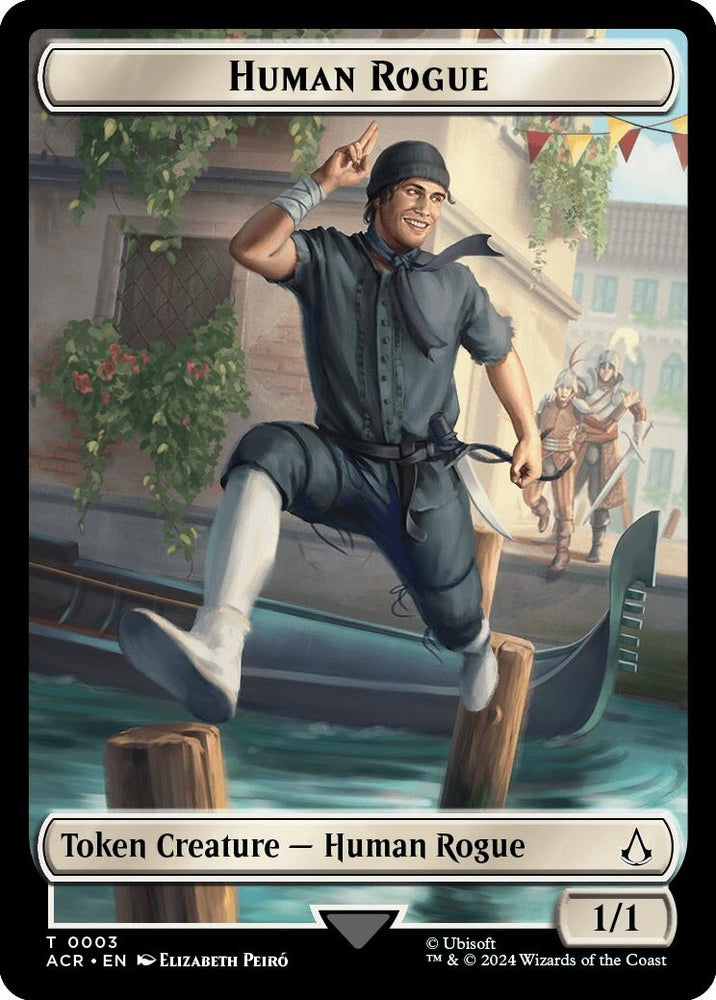 Image for Human Rogue Token (3) [Universes Beyond: Assassin's Creed]