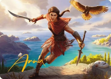 Image for Kassandra, Eagle Bearer Art Card (Gold-Stamped Signature) (6) [Art Series: Universes Beyond: Assassin's Creed]