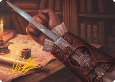 Image for Hidden Blade Art Card (Gold-Stamped Signature) (9) [Art Series: Universes Beyond: Assassin's Creed]