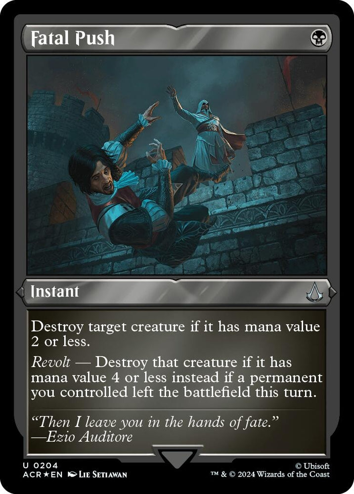 Image for Fatal Push (Foil Etched) (204) [Universes Beyond: Assassin's Creed]