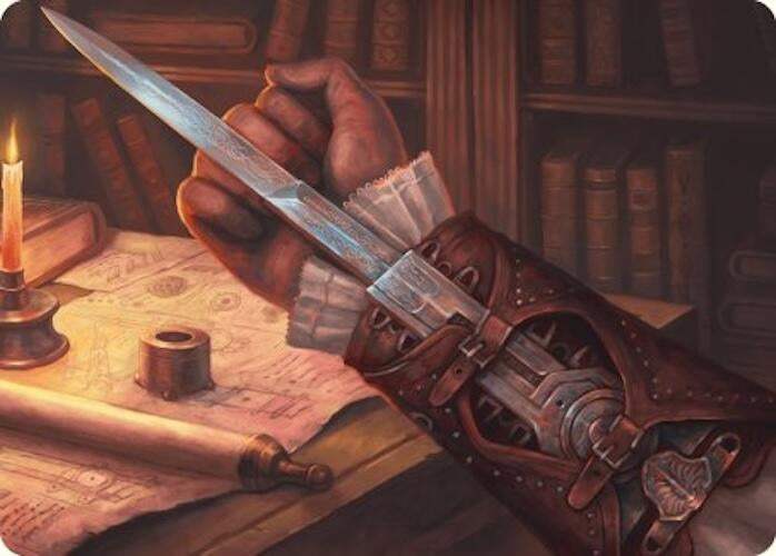 Image for Hidden Blade Art Card (9) [Art Series: Universes Beyond: Assassin's Creed]