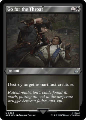 Image for Go for the Throat (Foil Etched) (205) [Universes Beyond: Assassin's Creed]