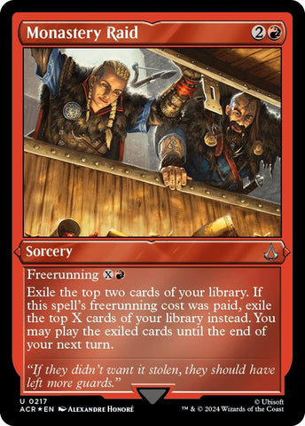 Image for Monastery Raid (Foil Etched) (217) [Universes Beyond: Assassin's Creed]