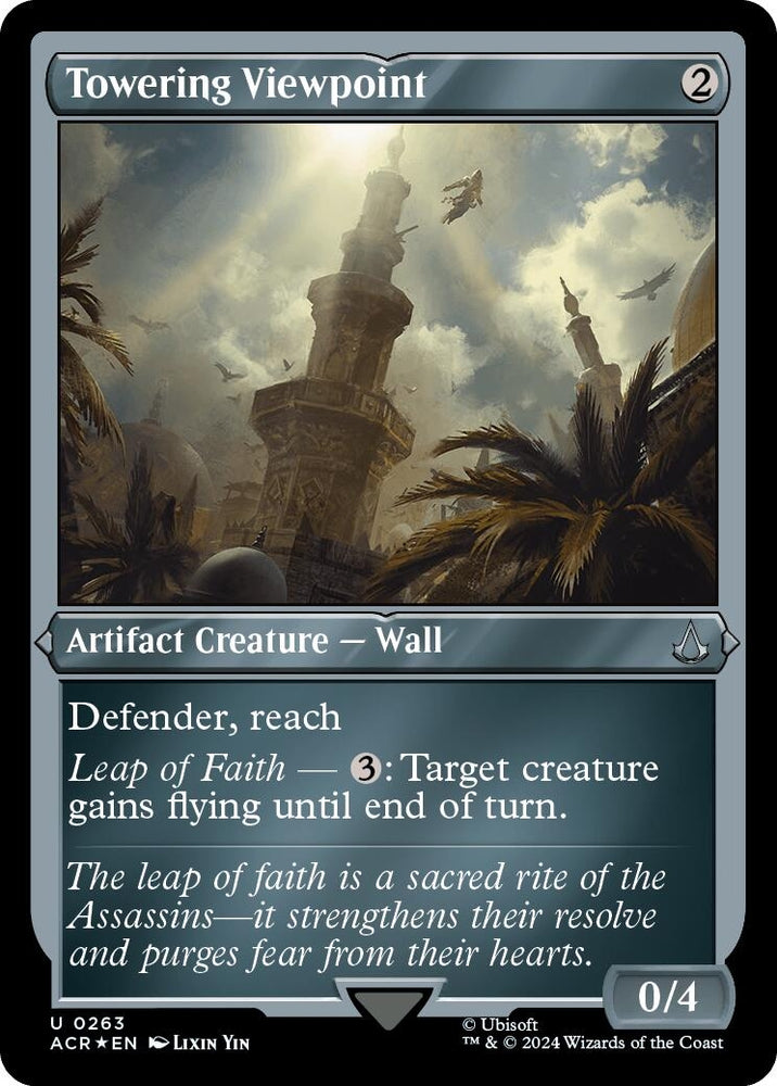Image for Towering Viewpoint (Foil Etched) (263) [Universes Beyond: Assassin's Creed]