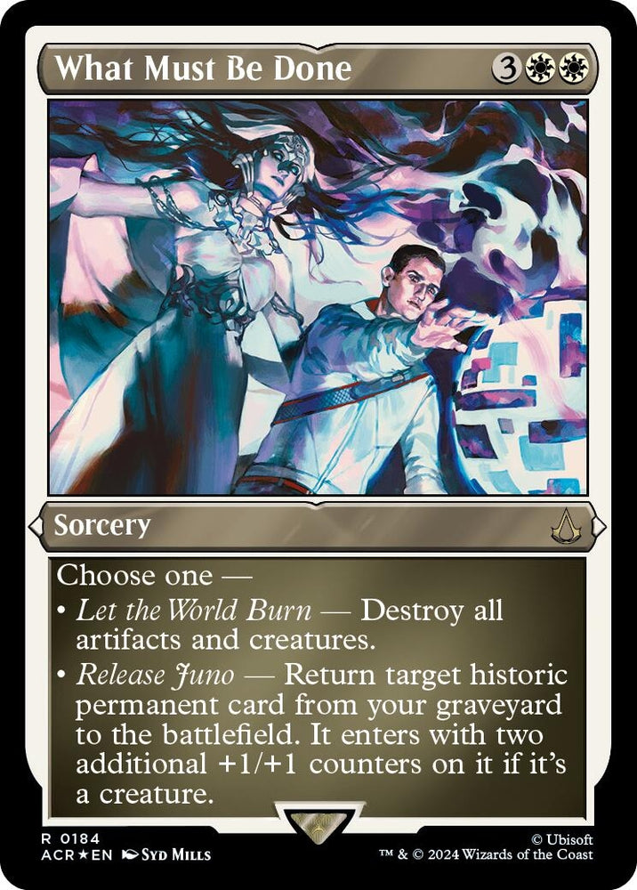 Image for What Must Be Done (Foil Etched) (184) [Universes Beyond: Assassin's Creed]