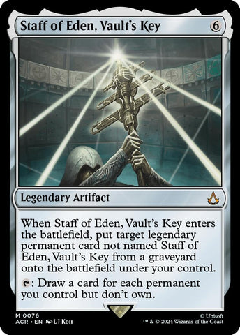 Image for Staff of Eden, Vault's Key (76) - Magic: The Gathering