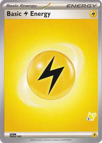 Image for Basic Lightning Energy - Pikachu 4 (004) - Pokemon