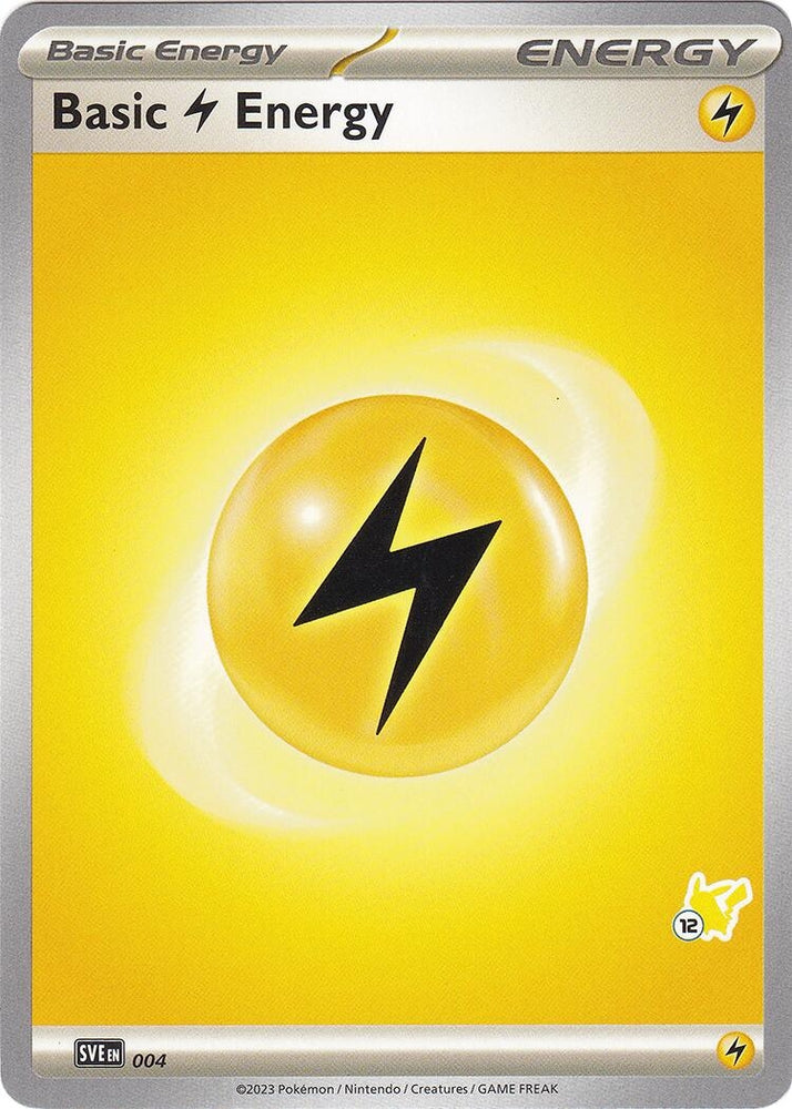 Image for Basic Lightning Energy - Pikachu 12 (004) - Pokemon