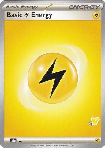 Image for Basic Lightning Energy - Pikachu 12 (004) - Pokemon