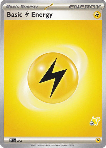 Image for Basic Lightning Energy - Pikachu 27 (004) - Pokemon