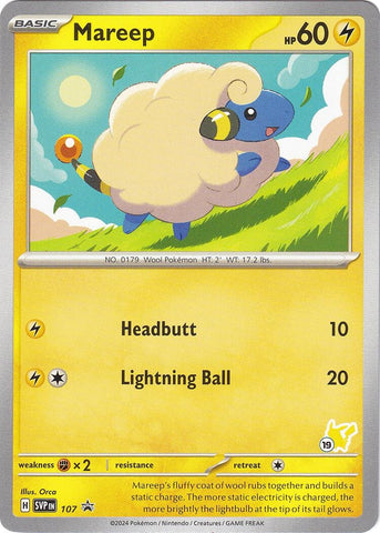 Image for Mareep - Pikachu 19 (107) - Pokemon