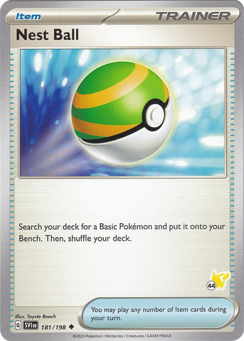 Image for Nest Ball - Pikachu 44 (181/198) - Pokemon