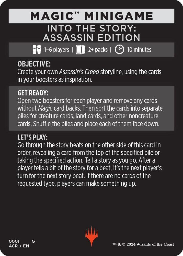 Image for Magic Minigame: Into The Story: Assassin Edition (1) [Universes Beyond: Assassin's Creed]