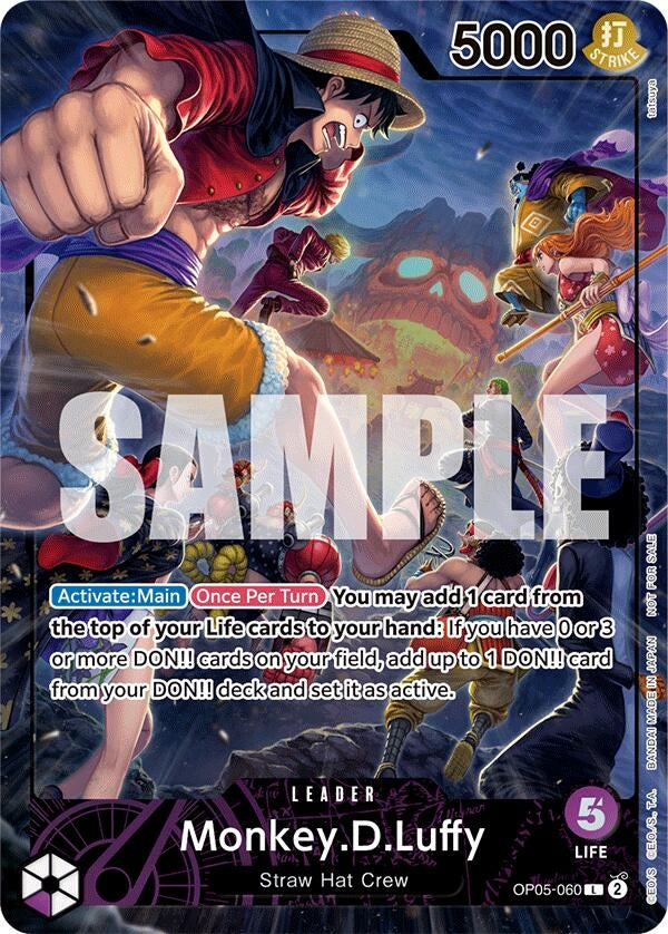 Monkey.D.Luffy (PSA Magazine) (OP05-060) (One Piece Promotion Cards)