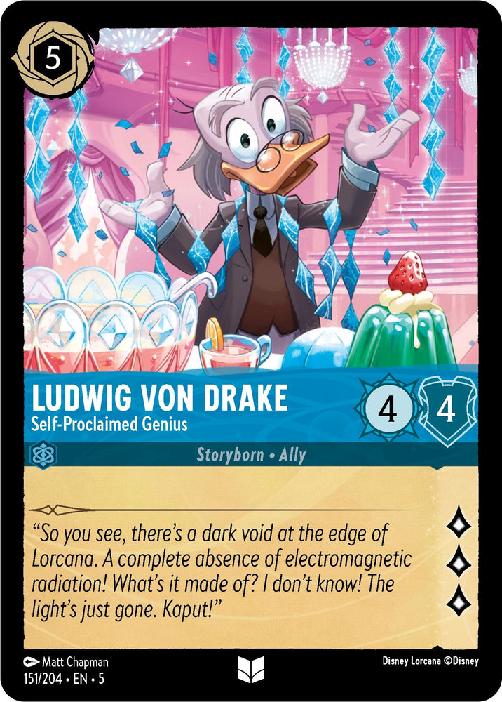 Image for Ludwig Von Drake - Self-Proclaimed Genius (151/204) [Shimmering Skies]