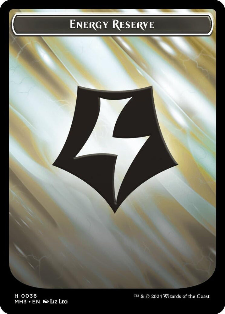 Image for Energy Reserve (Ripple Foil) // Servo Double-Sided Token (36 // 33) [Modern Horizons 3]