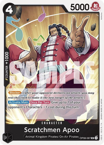 Image for Scratchmen Apoo (OP08-087) (OP08) - One Piece Card Game