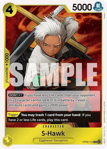 Image for S-Hawk (OP08-114) (OP08) - One Piece Card Game