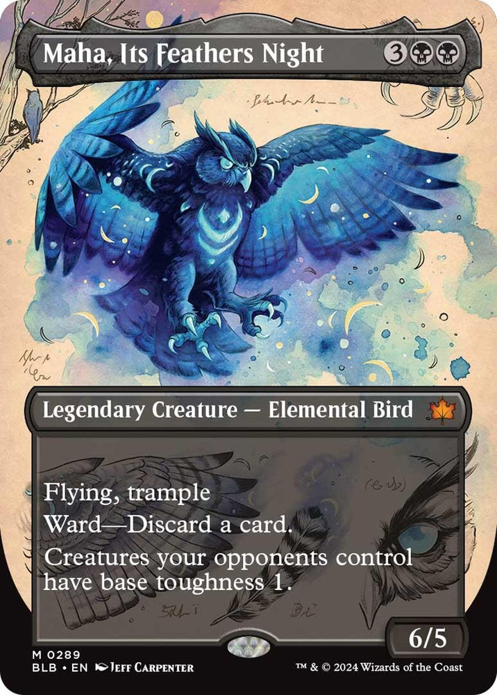 Image for Maha, Its Feathers Night (Borderless) (289) [Bloomburrow]