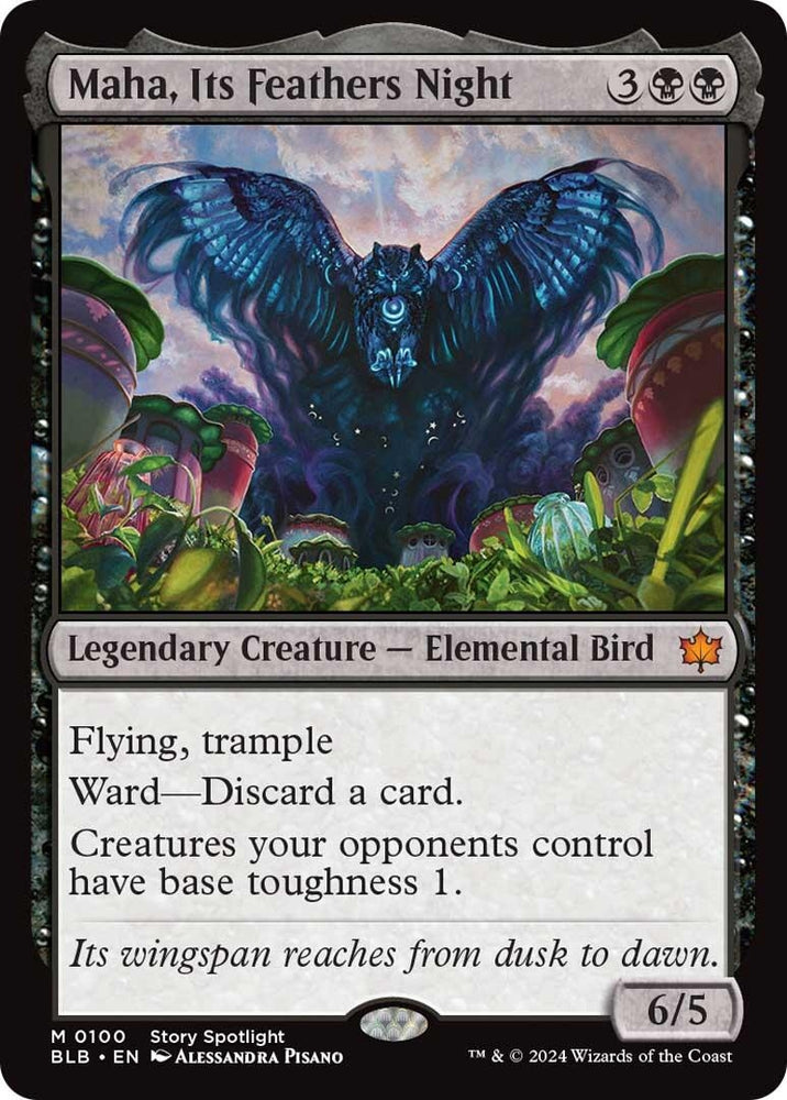 Image for Maha, Its Feathers Night (100) [Bloomburrow]