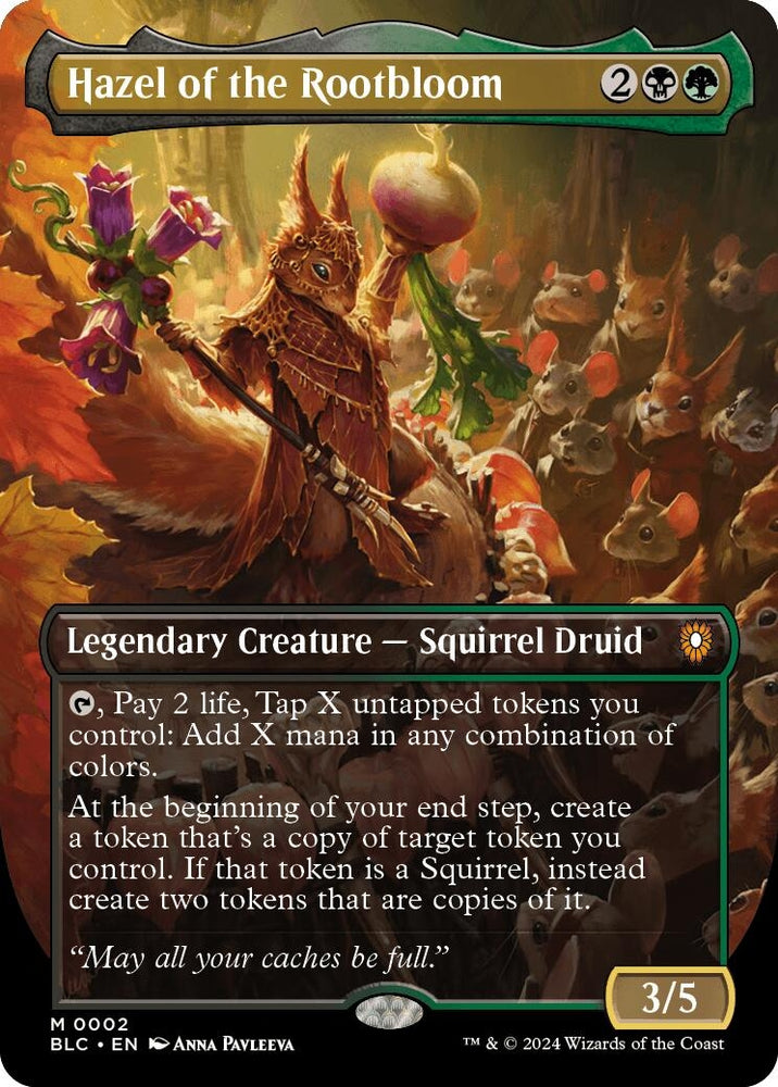 Image for Hazel of the Rootbloom (Borderless) (2) [Commander: Bloomburrow]