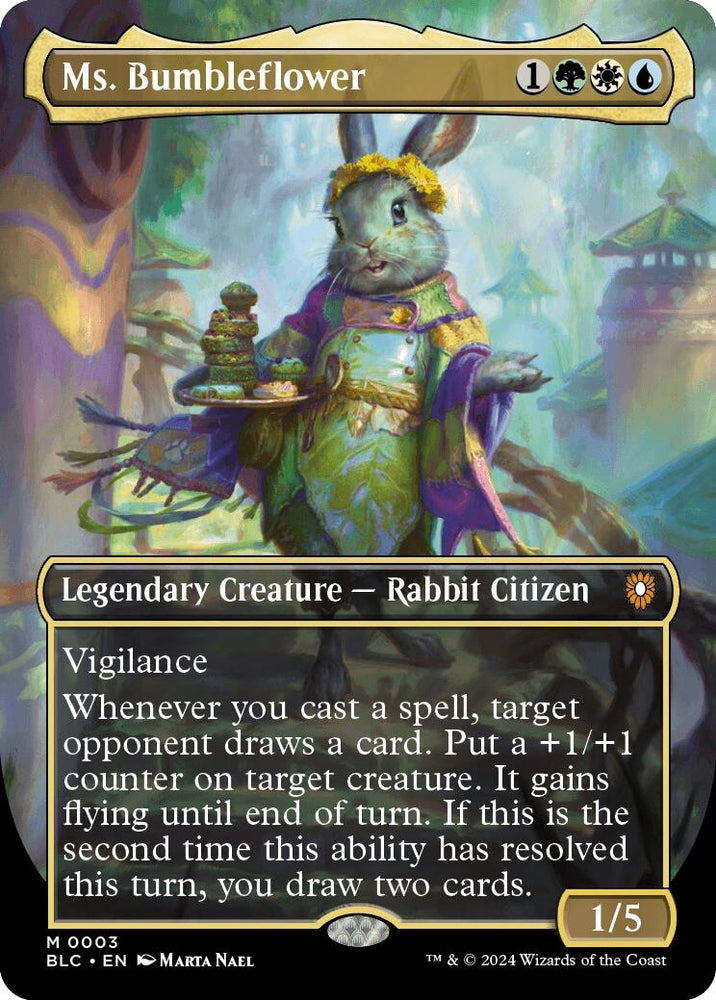 Image for Ms. Bumbleflower (Borderless) (3) [Commander: Bloomburrow]