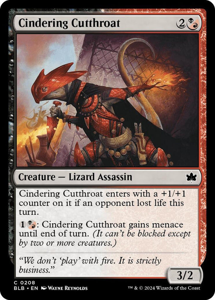 Image for Cindering Cutthroat (208) [Bloomburrow]