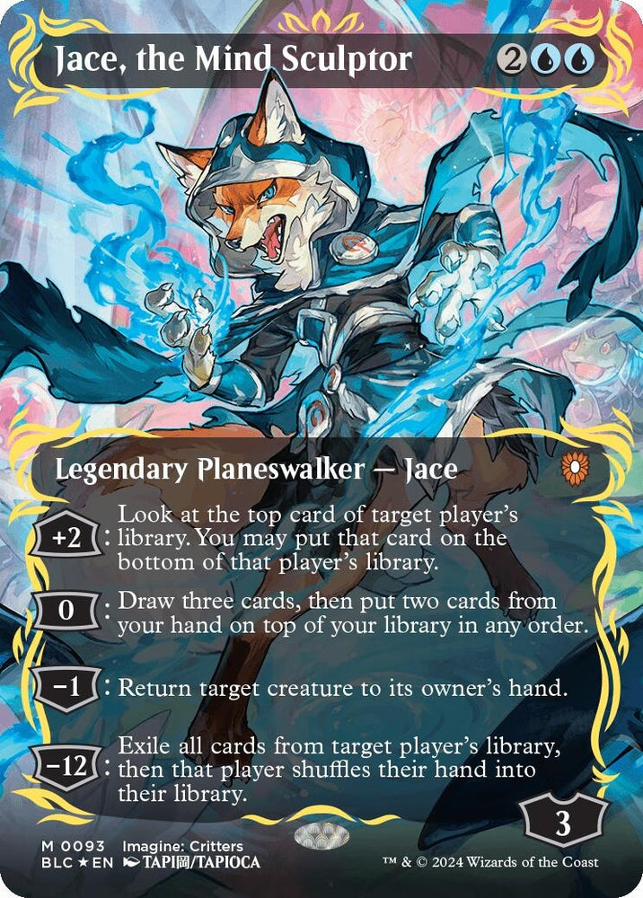 Image for Jace, the Mind Sculptor (Borderless) (Raised Foil) (93) [Commander: Bloomburrow]